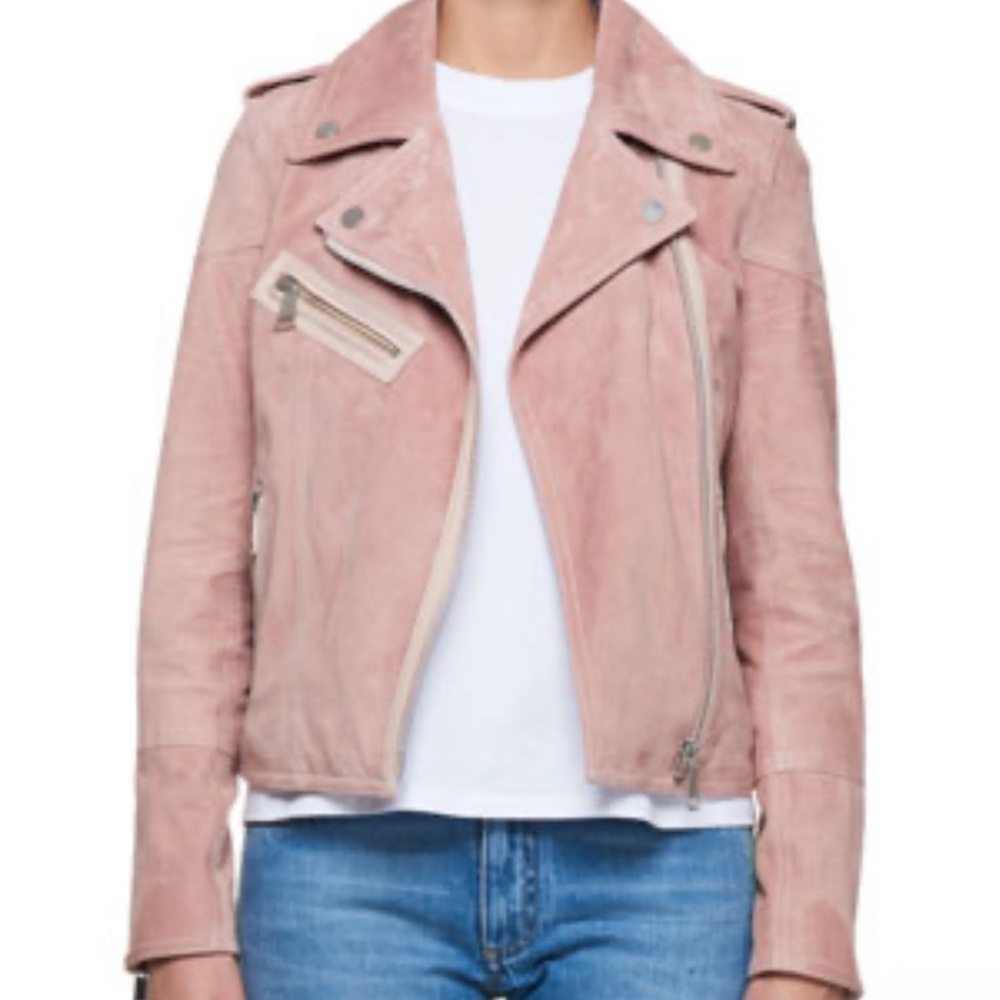 Victoria Victoria Beckham suede Moro leather jacket